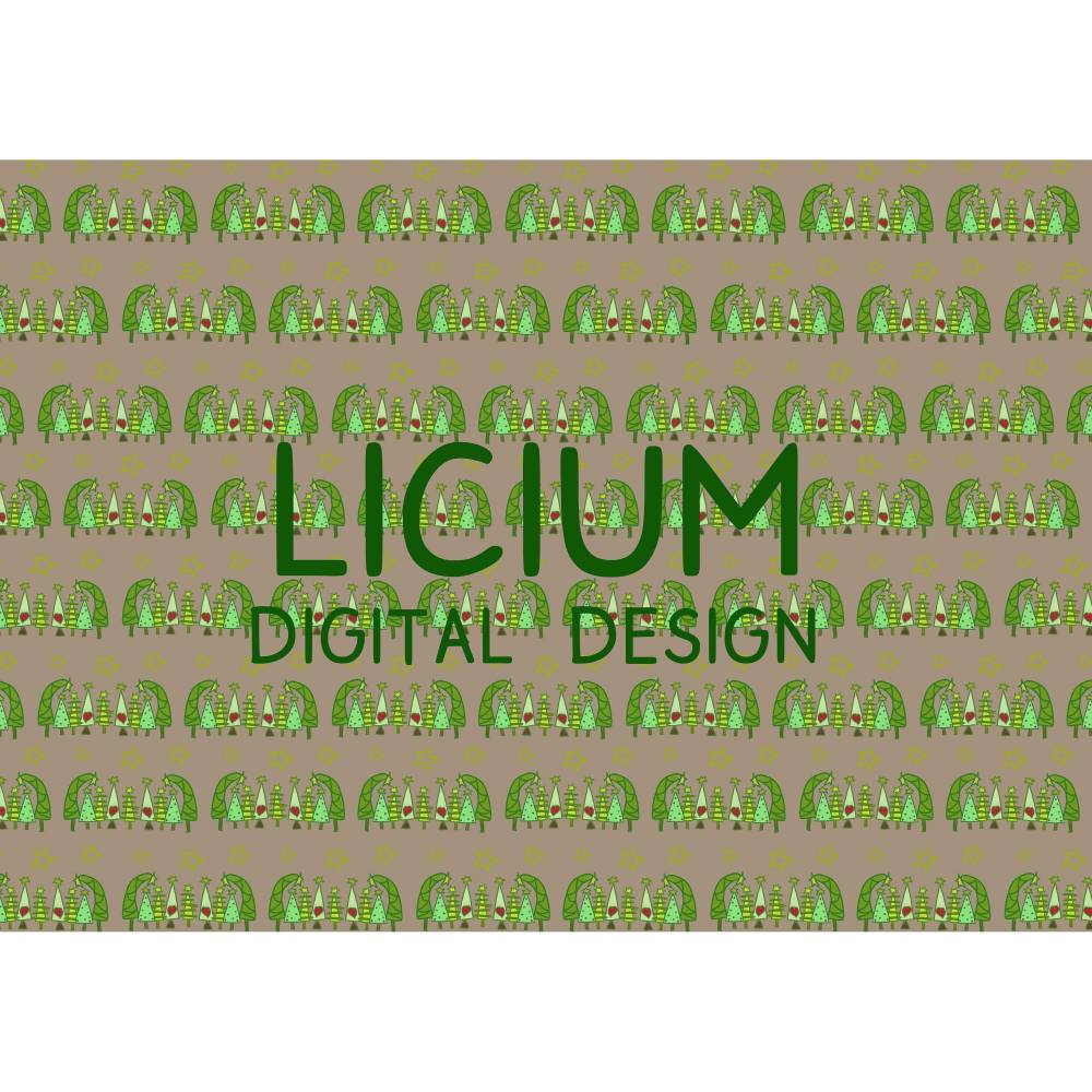 diy Geschenktüte oder Geschenkpapier - digitale Datei - Muster für den A4 Ausdruck -- Tannenbäume Bild 5