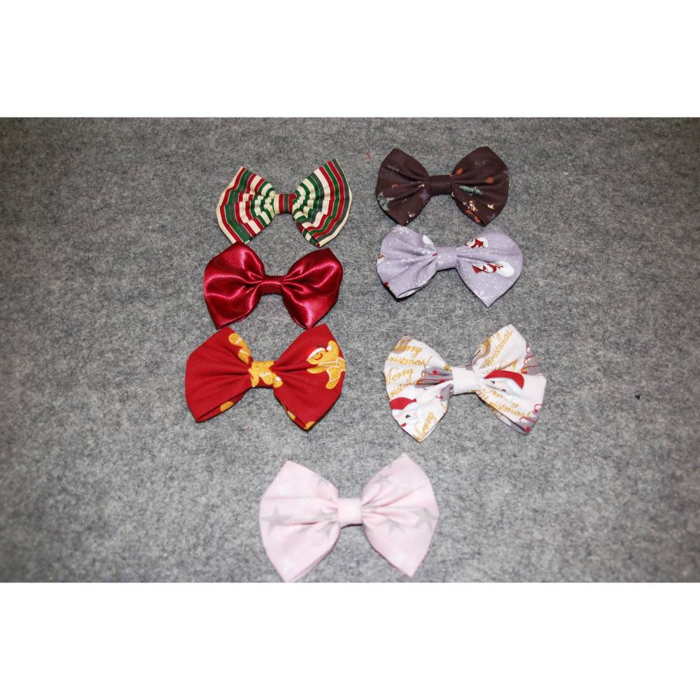 Haarschleife mit Haarclip zu Weihnachten, für Mädchen und Frauen, als Geschenk, schöner Haarschmuck