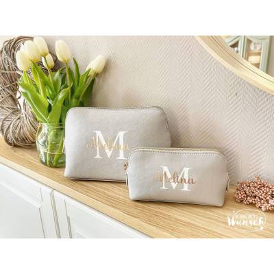 Kosmetiktasche personalisiert/ Geschenk zu Weihnachten/ Kulturtasche/ Schminktasche