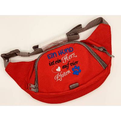 Gassi Bauchtasche bestickt mit Hundespruch / Hund 