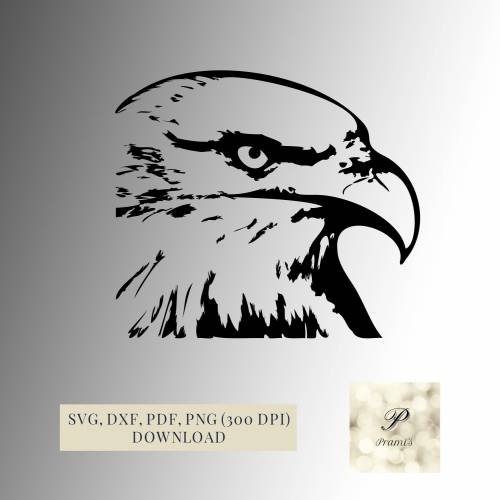 Plotterdatei Adler SVG Datei für Cricut, Adler SVG Design  Digital Download für  Bastel- und Plotterprojekte,