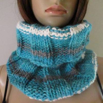 Schlauchschal in tollen Farben, handgestrickt, Loop, Schal, Halssocke