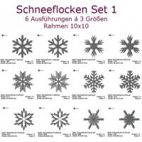 36 tlg. Schneeflocken-Set Winter Weihnachten Rahmen 10x10 Snowflake Weihnachtszeit