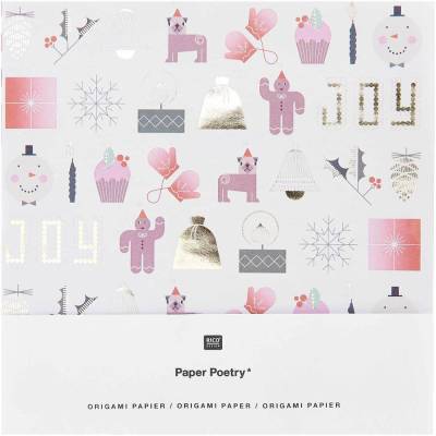 Origami Faltpapier I love Christmas