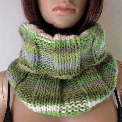 Schlauchschal in tollen Farben, handgestrickt, Loop, Schal, Halssocke