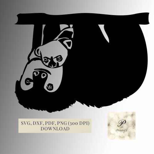 Plotterdatei Faultiere SVG Datei für Cricut, Faultier T-Shirt Design  Digital Download süßes Faultier Motiv