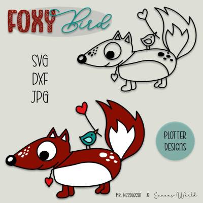 Plotterdatei Janeas World Foxy Bird