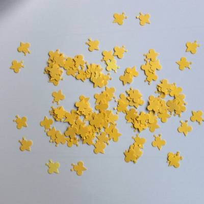 Stanzteile Bienen gelb, 100 Stück, zum Kartenbasteln, Scrapbooking, Dekostreu, Basteln mit Kindern