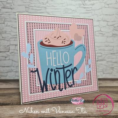 Hello Winter Tasse | Plotterdatei + Digistamp