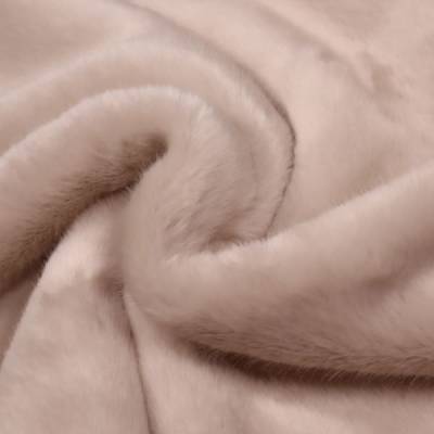  Luxus Webpelz, offwhite, 160 cm breit, Meterware, Preis pro 0,5 lfdm