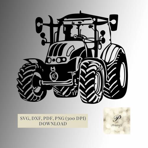 Plotterdatei Traktor SVG Datei für Cricut, Traktor Bauernhof Design  Digital Download für  Bastel- und Plotterprojekte