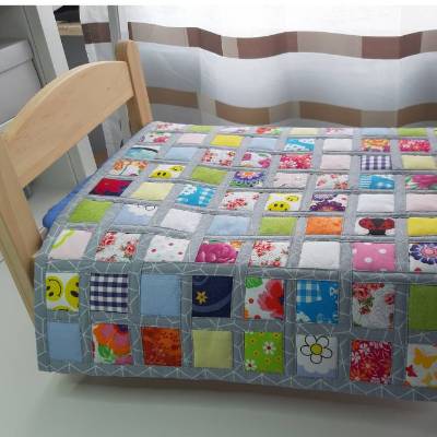 Patchworkdecke Tagesdecke Puppenbett  Puppenbettwäsche Einzelstück