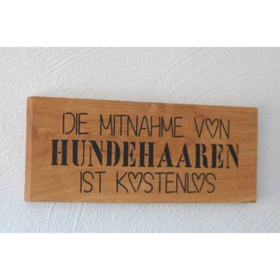 Holzschild, Wandschild für Hundeliebhaber