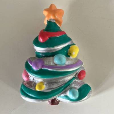Weihnachtsbaum - 1 Relief zum selber Anmalen mit Anhänger 