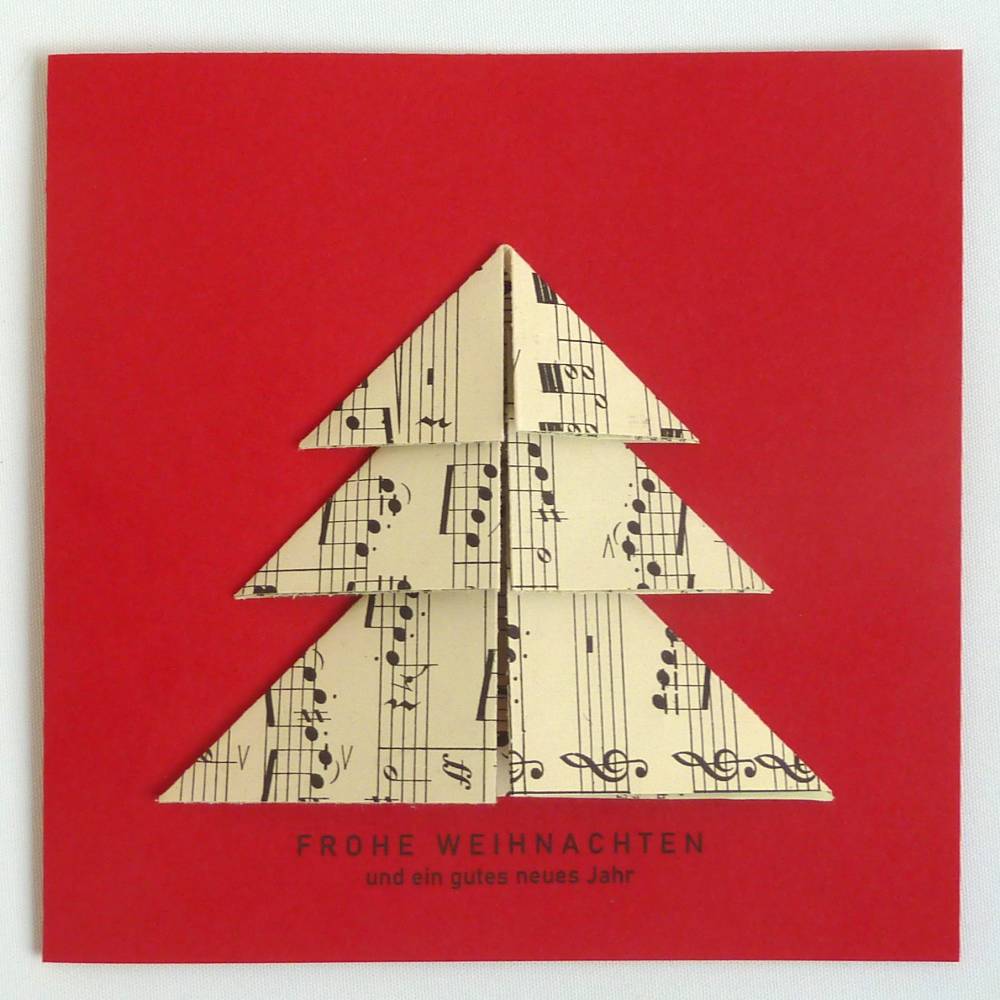 Minimalistische Weihnachtskarte - Weihnachtsbaum Bild 1