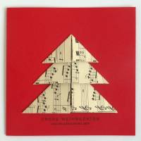 Minimalistische Weihnachtskarte - Weihnachtsbaum