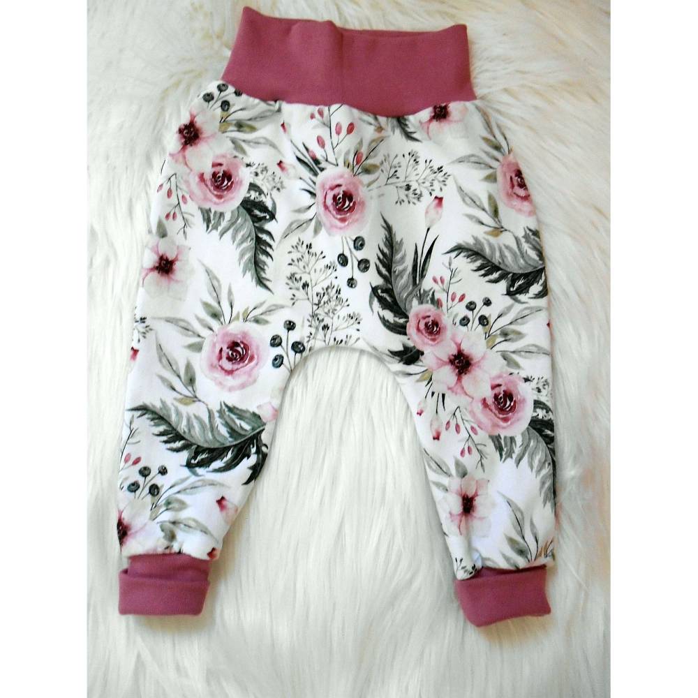 Baby-Pumphose Gr.80 romantische Rosen Bild 1