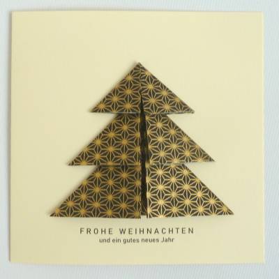 Minimalistische Weihnachtskarte - Weihnachtsbaum