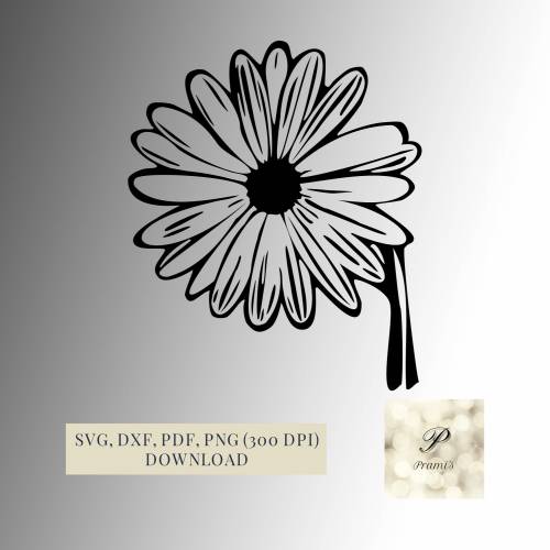 Plotterdatei Blume für Plotter | SVG Schneidedateien für Cricut Download | Silhouette Designs Plotter Geschenke