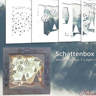 Schattenbox Motiv Fensterblick | Schnittdatei