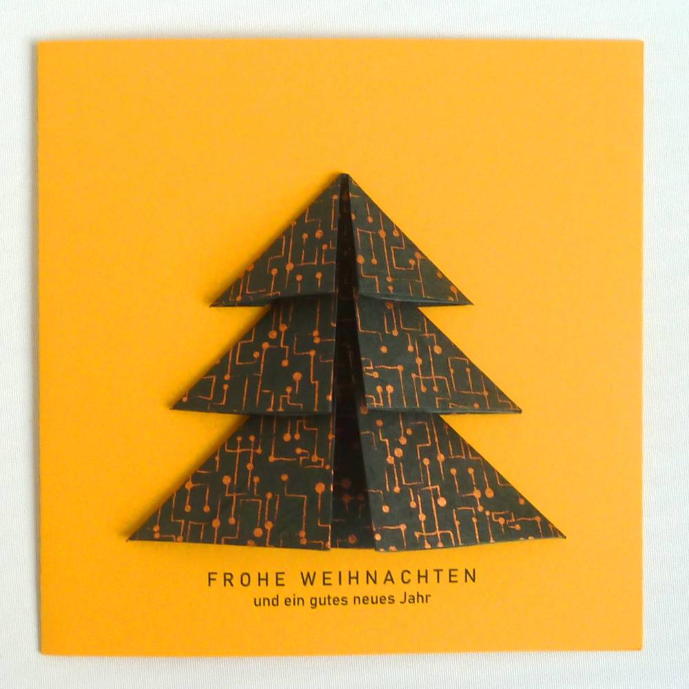 Minimalistische Weihnachtskarte - Weihnachtsbaum Bild 1