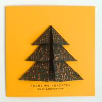 Minimalistische Weihnachtskarte - Weihnachtsbaum