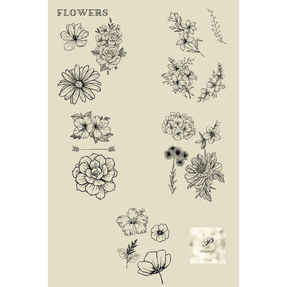 Blumen Gravurvorlagen, Sofort Download, SVG Dateien zum Gravieren und Brandmalen, Blumen Muster, Bild 4