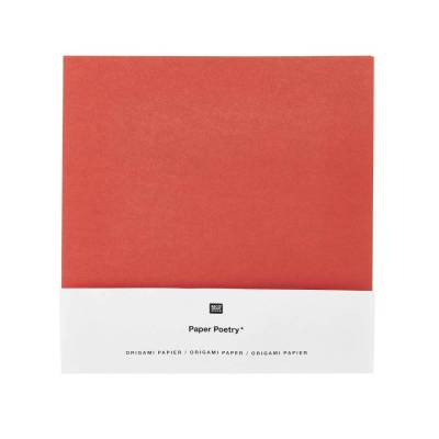 Origamipapier 32 Blatt rot gold
