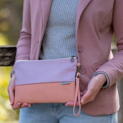 Clutch flieder & rosa