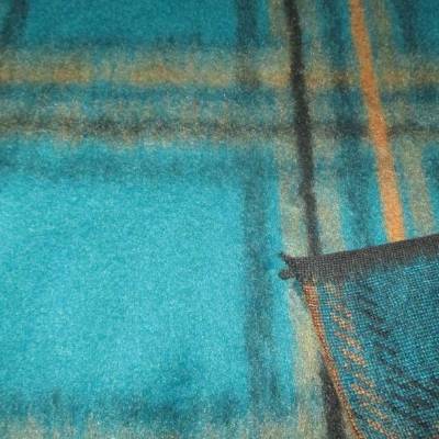 Mantel- und Jackenstoff mit Wollanteil gebürstet Karos  Oeko-Tex Standard 100(1m/24,-€ )