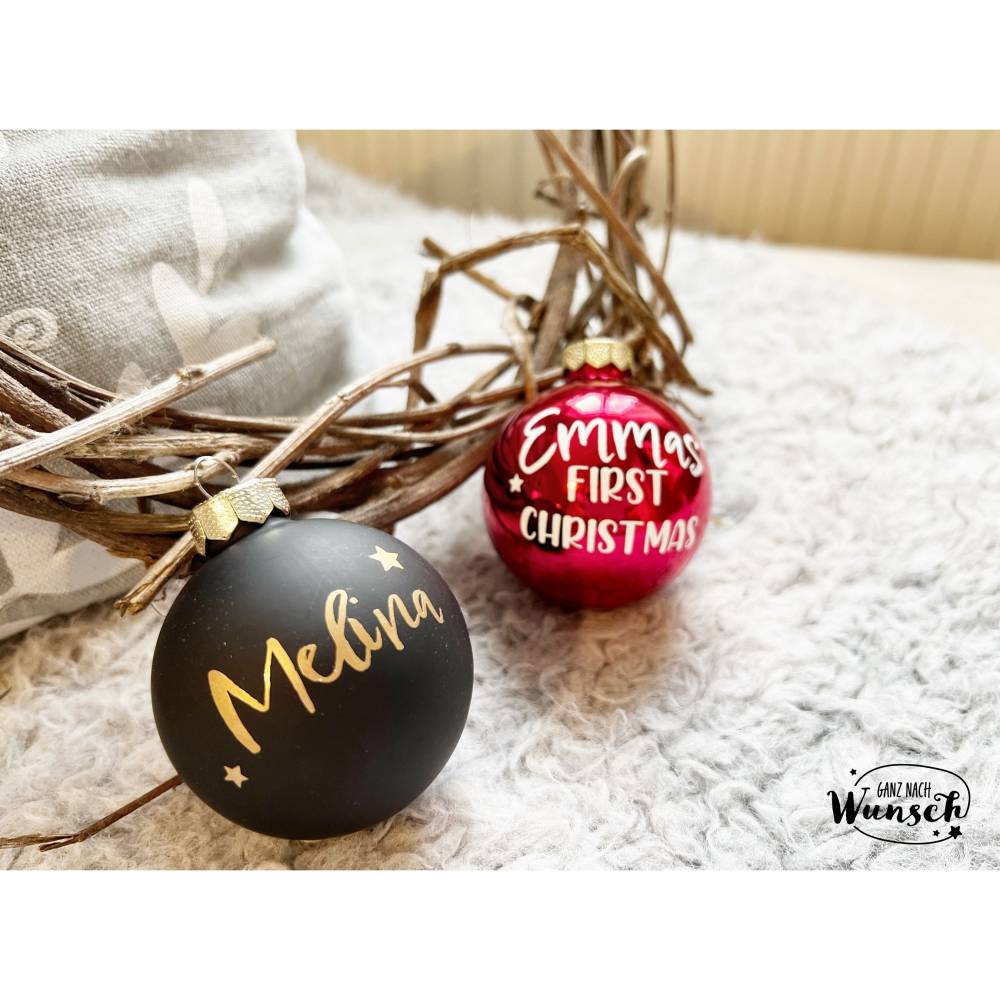 Weihnachtskugel personalisiert / Christmas / Tannenbaumkugel / Christbaumschmuck / X-MAX / Kugel / Baum Bild 2