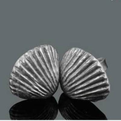 Goldschmiede Ohrstecker, Ohrringe, "shell", Muschel, maritim, Strand, handgefertigt, Ohrschmuck, Ohrringe, Weihnachten