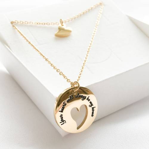 Mutter Tochter Kette gold Herz, Geschenk Mama, Mutter Tochter Schmuck, Halsketten Set Edelstahl, Weihnachtsgeschenk