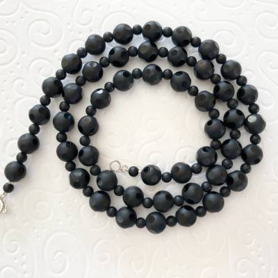 Herren Kette Onyx – Handgefertigter Herrenschmuck aus Bayern, Unikat, Geschenkidee