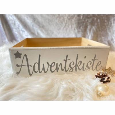 Adventskiste Kiste für Adventskalender Säckchen