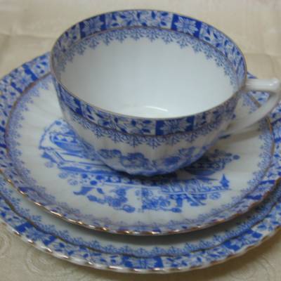 Kaffeegedeck - China  blau -  