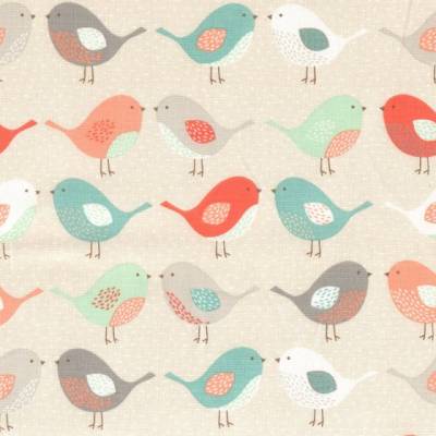 Dekostoff SCANDI BIRDS, Vögel, Clarke & Clarke