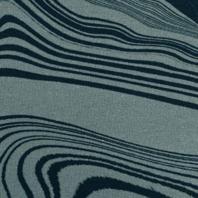 Modal French Terry Stone Layers by Thorsten Berger dunkelmint-schwarz Oeko-Tex Standard 100 (1m/19,00€)