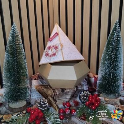 Plotterdatei Kegelbox 2-teilig – SVG, DXF & PDF für Cricut, Brother & Silhouette