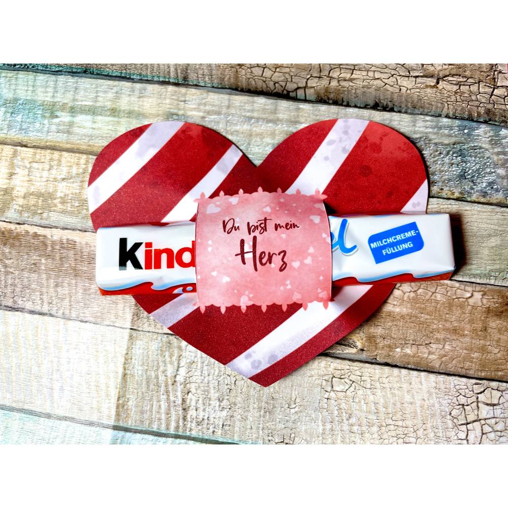 Banderole Schokolade, Last Minute Geschenk zum ausdrucken, Weihnachten Aufmerksamkeit, 4 Herzen mit Liebesbotschaften Bild 6