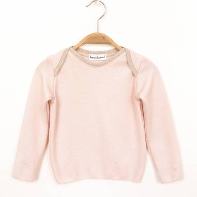 Kinderpullover 100% Merinowolle Größe 92 rosa Upcycling Unikat Wollpullover