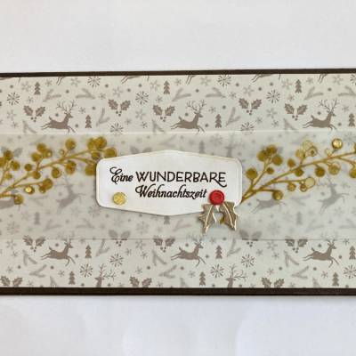 Weihnachten Gutscheinverpackung Eventim Geldverpackung Handarbeit Unikat