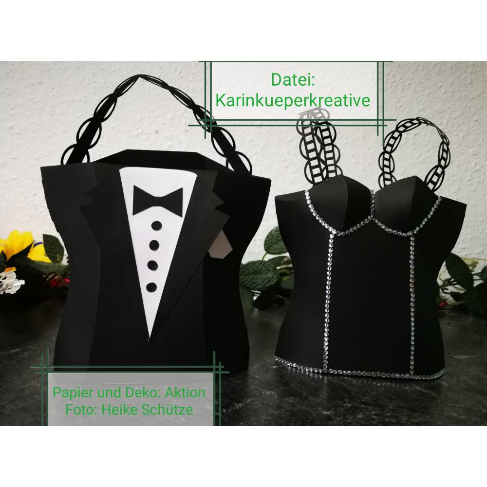 Plotterdatei Sakko Pillowtasche für die Hochzeit Bild 5