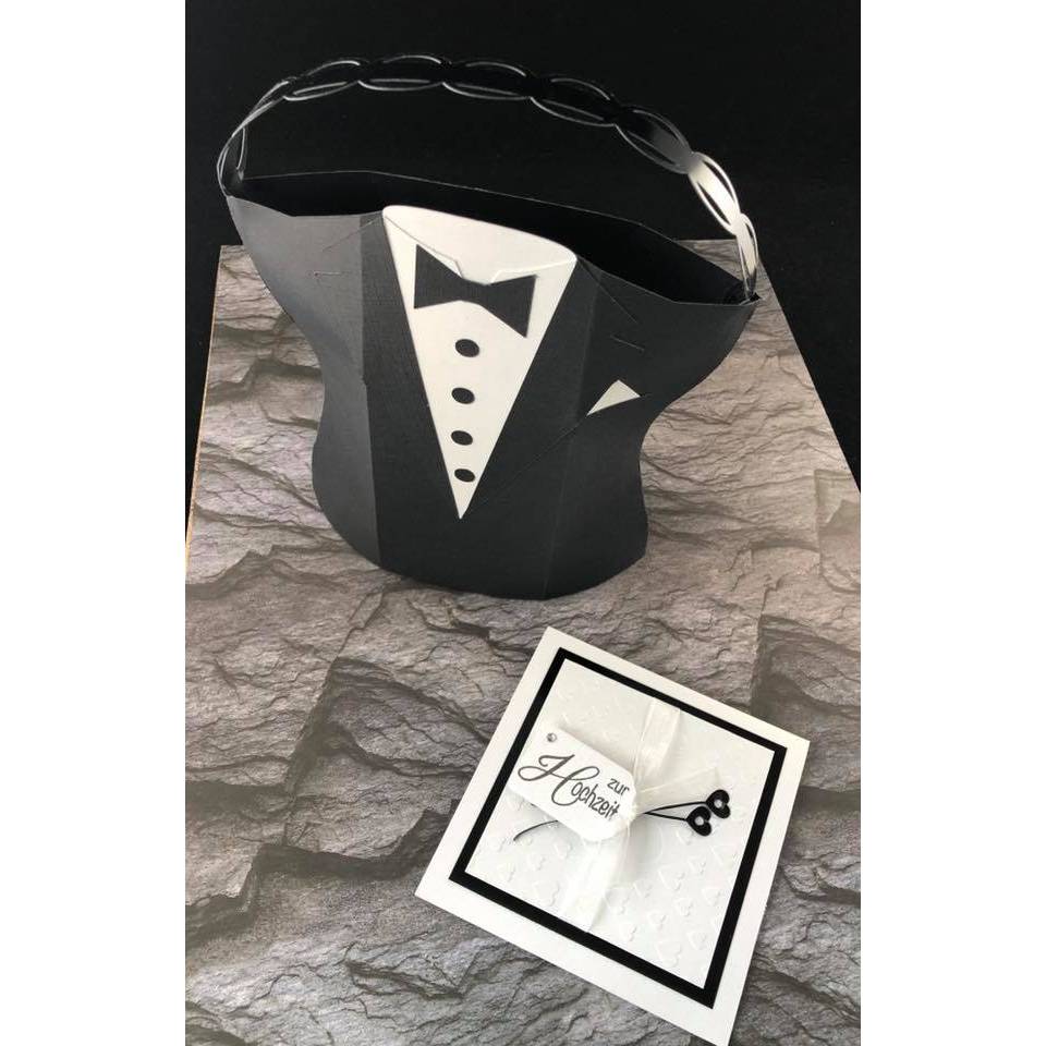 Plotterdatei Sakko Pillowtasche für die Hochzeit Bild 6