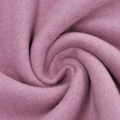 Baumwoll-Fleece, altrosa-melange, 150 cm breit, Meterware, Preis pro 0,5 lfdm