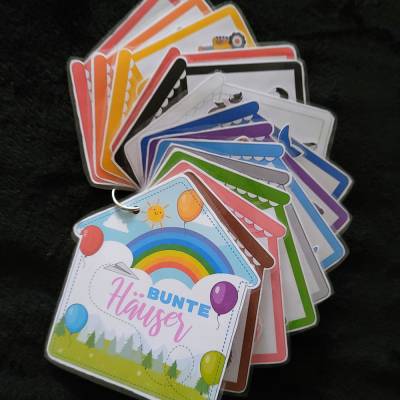 Handgemachtes Quiet Book Montessori Spielbuch für Kinder – Farben lernen & Spaß haben