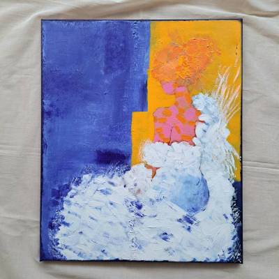 "Lichtüberflutet" Acrylbild 50x60 cm Wandgestaltung