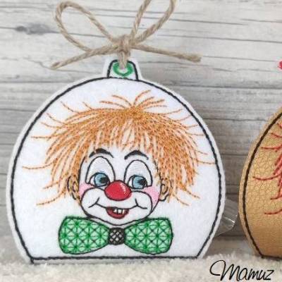 *  Clown ITH Stickdatei 13 x 18  *  Giveaway  für Karneval, Fasching, Fasnet