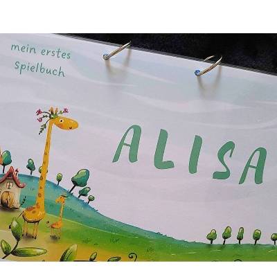 Personalisiertes Busy Book Montessori – Handgemachtes Lern- und Spielbuch für Kinder (A4)