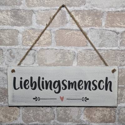 Holzschild "Lieblingsmensch"